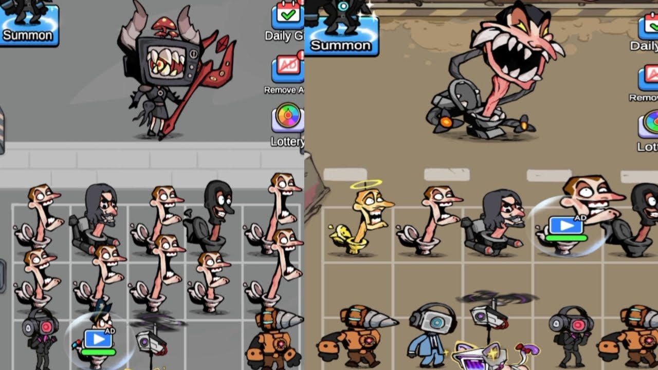 Skibidi Toilet Monster vs Camera Battle || Merge Games ⭐ Gameplay Walkthrough