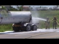 Tanker truck fire — The Daily News