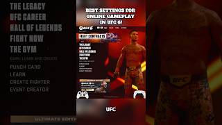 Best Settings For Online Gameplay In UFC 6!🔥 #ufc6 #ufc #gaming