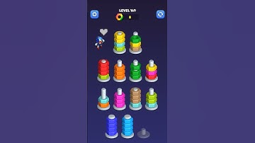 nut Sort level 169 | #nutsort #games #gaming #androidgames #like #share #puzzle #reels