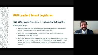 2026 Landlord Tenant Legislative Summary What Attorneys and Community Providers Need to Know