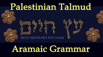 05 Aramaic Language Lessons and Grammar Course for the Palestinian Talmud possessive,indefinite, int