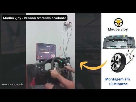 Volante Force Feedback 15nm Diy Motor Hoverboard- Módulo Usb Video Review 1