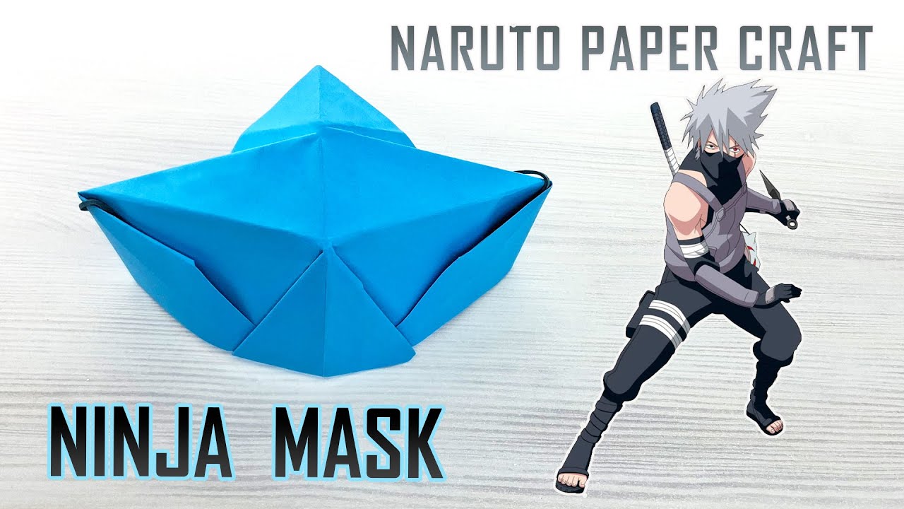 Как сделать маску Ниндзя из двух листов бумаги!