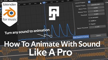 Want to animate with sound in Blender 3D? Bake sounds to F Curves like a pro (Blender 3.+)