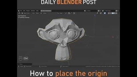 How to Place the Origin in Blender
