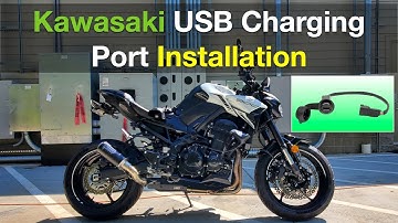 How To Install a USB Charging Port On Your Motorcycle - Kawasaki Z900