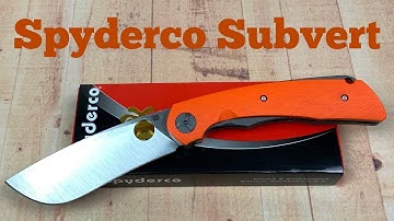 Spyderco Subvert Linerlock Knife   It’s a big fat handful of Crazy !  But not without issues !!