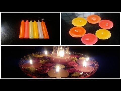 VLOG de Mounica || DIY Floating Candles || Tutorial