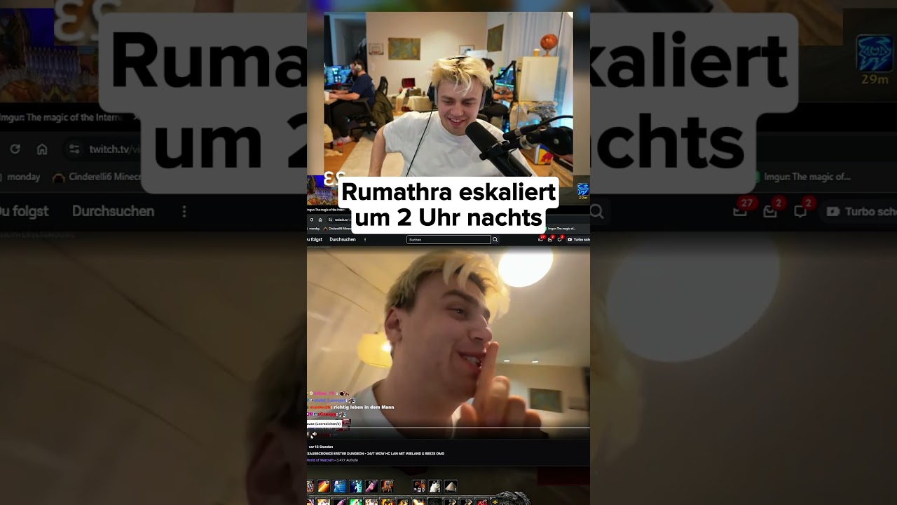 @papaplatte schaut sich einen Clip aus der letzten Nacht an 