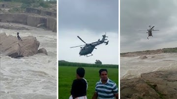 Man Rescued After Being Stuck In Flash Flood