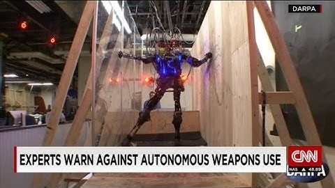 Experts warn against autonomous weapons use