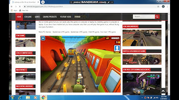 how to download and install subway surfer in pc window 7