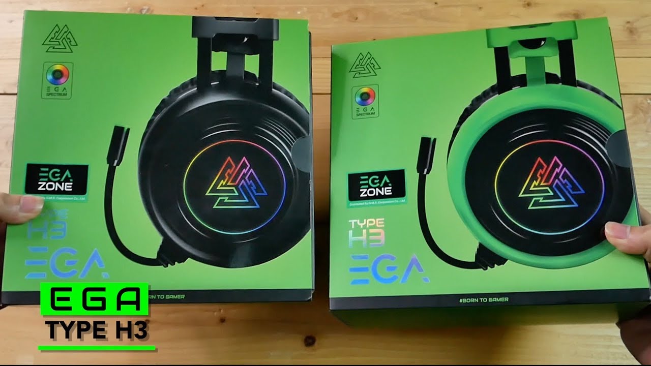 EGA Unboxing | EGA TYPE-H3 Spectrum LED Lighting Headset - YouTube