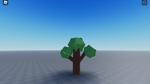 How to make a low   poly tree WITHOUT BLENDER in roblox studio