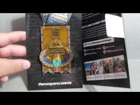 The Conqueror Virtual Challenge (Giza Pyramids) Medal Unboxing!!!