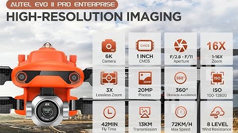 The best drone of 2023 - Autel Robotics EVO II Pro Enterprise Bundle, 1" CMOS Sensor UAV,