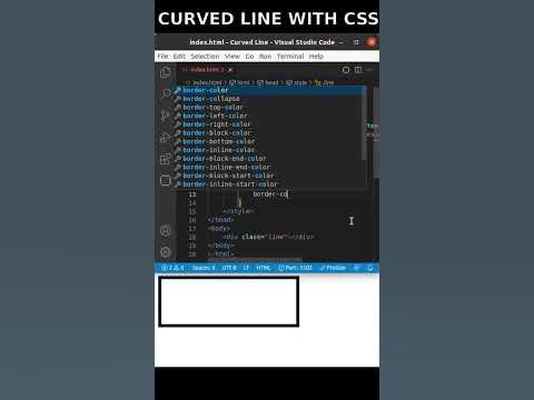 How to Make A Curved Line With HTML & CSS | #shorts #htmlcss - YouTube