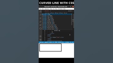 How to Make A Curved Line With HTML & CSS | #shorts #htmlcss