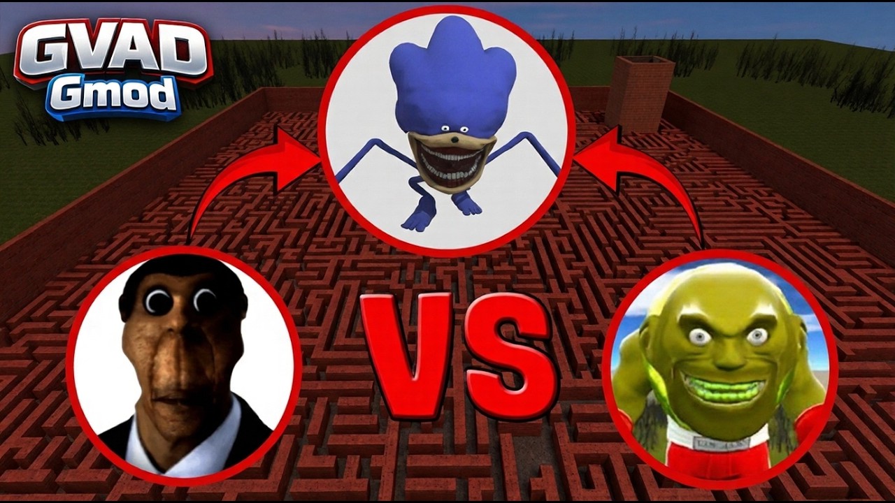 SONIC TAPES vs SCP-096 vs Obunga | Garry’s Mod Epic Battle