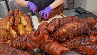 Most Unique Dishes！Smoked Pork, Century Egg Chicken Thigh Making / 濃油赤醬！煙燻豬肘, 皮蛋雞腿捲, 鮮蝦水餃製作