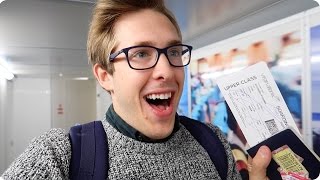 FIRST CLASS FLIGHT with Virgin Atlantic! I got an UPGRADE! LHR to LAX  | Evan Edinger Travel