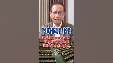 Koruptor Banyak Yang Takut Sama RUU Perampasan Aset Prof Mahfud Md #shorts