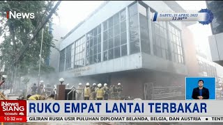 Ruko 4 Lantai di Gunung Sahari, Jakpus Terbakar, 3 Unit Mobil Damkar Dikerahkan #iNewsSiang 20/04