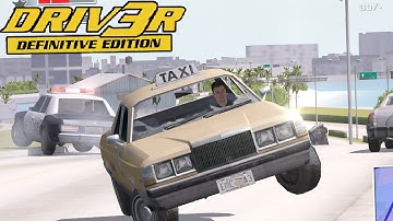 DRIV3R - Take A Ride With DEMO GRAPHICS In MIAMI Free Roam - Gameplay PC | Driv3r Fan