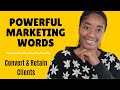 Powerful Marketing Words to help you Sell Anything