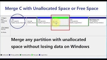 Merge Partition C with Unallocated Space or Merge any Partitions without Data Loss