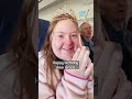 Airplane passengers made her birthday 🥳 #shorts