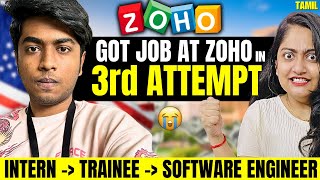 Verithanam😳Finally to ZOHO as Software Engineer-Salary, Interview Ques,Rounds Revealed🔴🔥