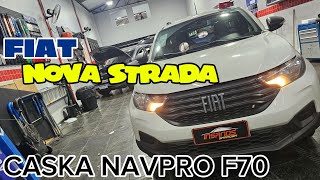 Central Multimidia Fiat Strada Caska Navpro F70,  Carplay e Android Auto, Bluetooth, IPS, DSP, GPS