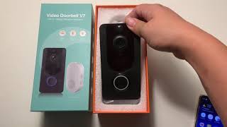 How to set up the V7 doorbell camera