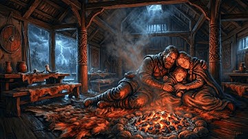 How Viking Families Slept Warm in Longhouses During Heavy Rains at −20°F Without Firewood