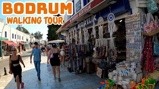 Bodrum City Center and Bazaar Walking Tour at Midday | August 2023 (Muğla/Turkey)