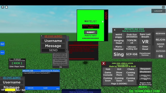 Roblox Require Script Showcase #1: John Doe GUI 