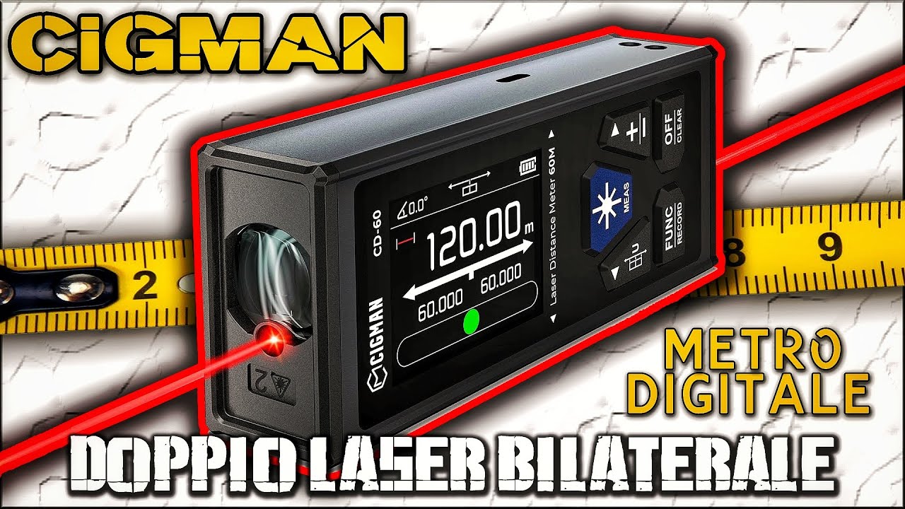 Metro Digitale con Doppio Laser di Misurazione! 😉👌
