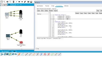 Arduino en Packet Tracer | Board MCU &  SBC con JavaScript | Programar Botón y led de 3 estados