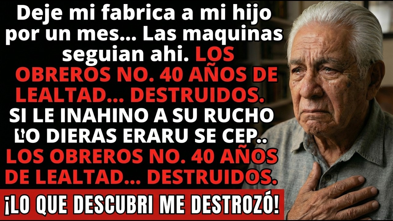 Dejé La Fábrica A Mi Hijo Un Mes... Al Volver, Las Máquinas Estaban Ahí. Los Obreros No. Yo Ya...