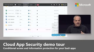 Conditional access and information protection for your SaaS apps through Cloud App Security screenshot 1