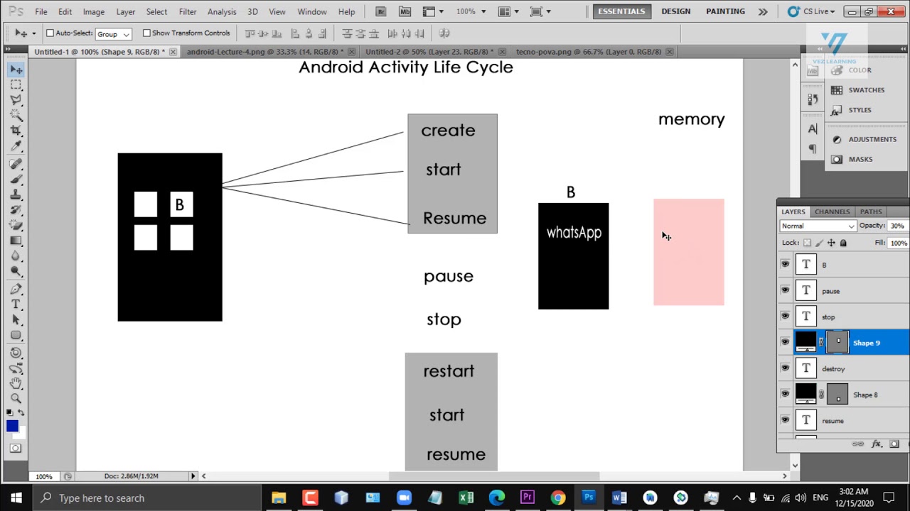15 | Android Activity life cycle Part 2 | android tutorial for ...