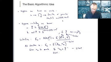 5.1 Ellipsoid Algorithm, Part I