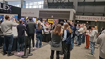 #PROMAT2025 Reflex Robotics clip looking at the #humans interested in #humanoids  (tele operated)