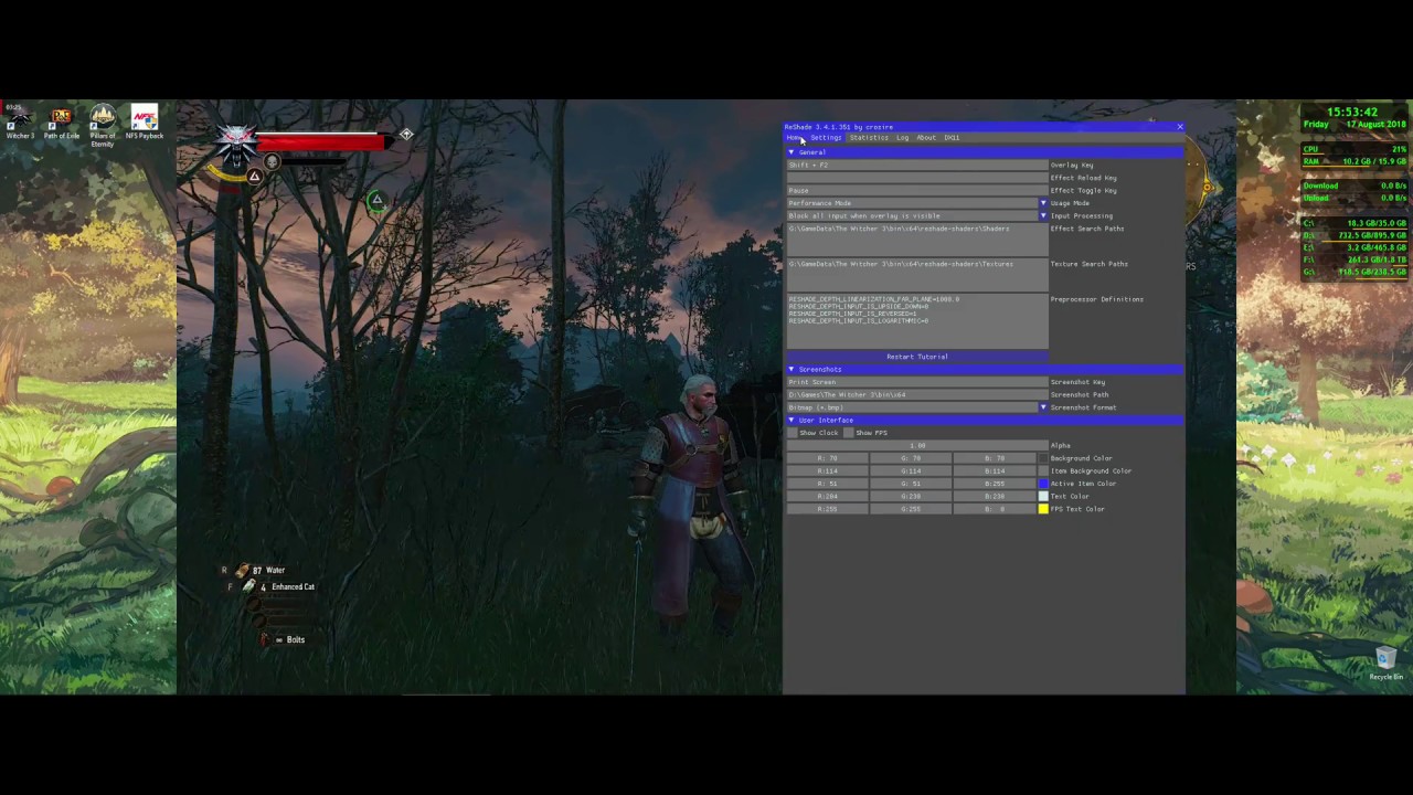 The Witcher 3 How To Fix Gamma Brightness In Windowed Borderless Mode Youtube