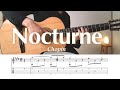 Chopin / Nocturne Op. 9-2 / sheet music / tab