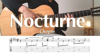 Chopin / Nocturne Op. 9-2 /  sheet music / tab