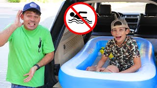 Jason safety rules of conduct in the car and pool