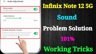 Infinix Note 12 5G Sound Problem | How to Increase Sound in Infinix Note 12 5G